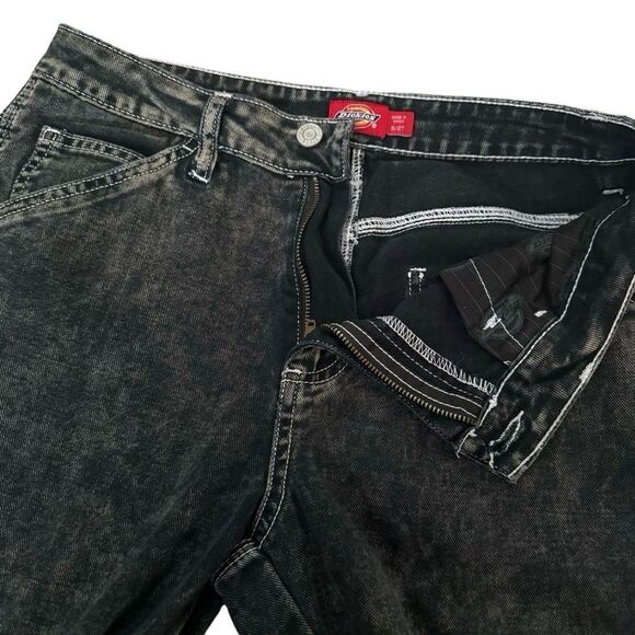 Dickies Black Acid Washed Cargo Jeans Size 5/27 - Picture 3 of 8
